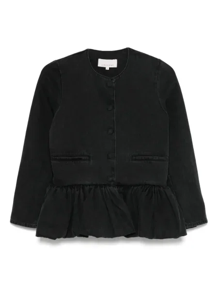 Cu peplum geacă de blugi Liberowe negru