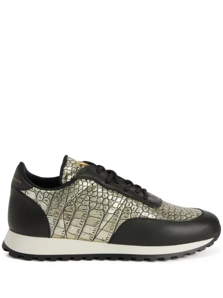 Sneakerși Giuseppe Zanotti din piele alergare negru