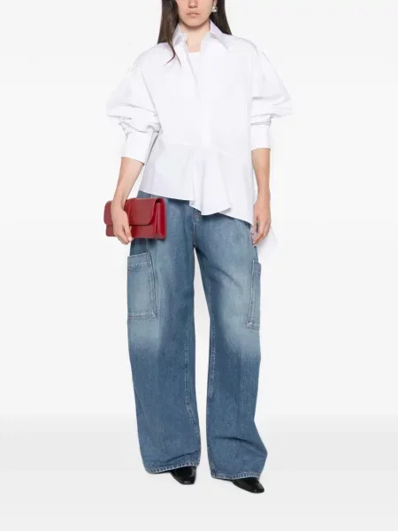 Cu centură pantaloni Sportmax negru