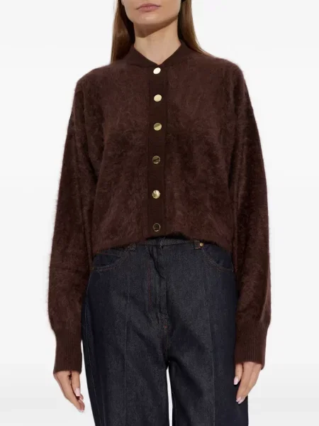 Cardigan Sportmax din cașmir maro