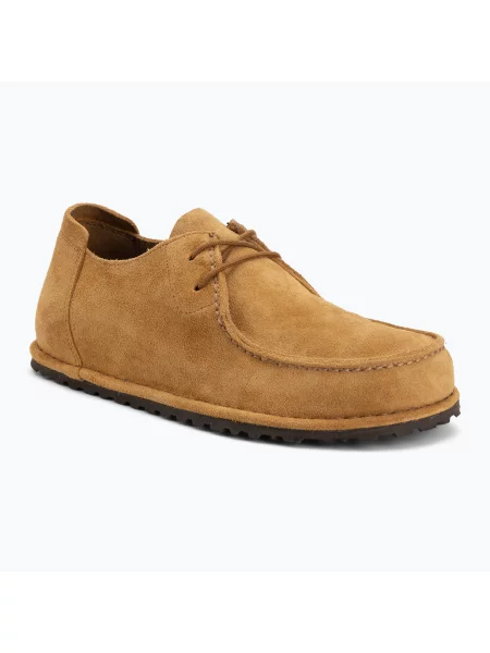Topánky BIRKENSTOCK Utti Lace Suede Leather Regular cork brown hnedá
