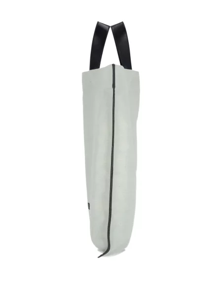 Geanta de piele Jil Sander din piele verde