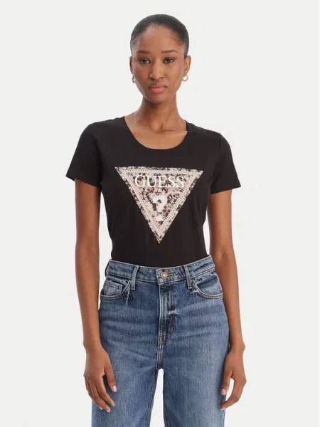 Guess T-Shirt czarny