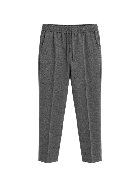 Pantaloni Seventy în carouri alergare gri