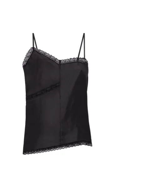 Maison Margiela bluzka jedwabna czarna