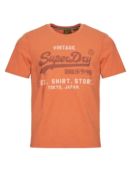 Majica Superdry s kratkimi rokavi oranžna