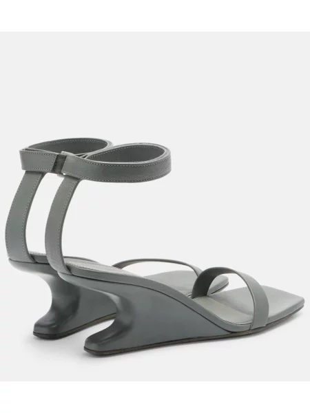 Sandale Rick Owens din piele gri