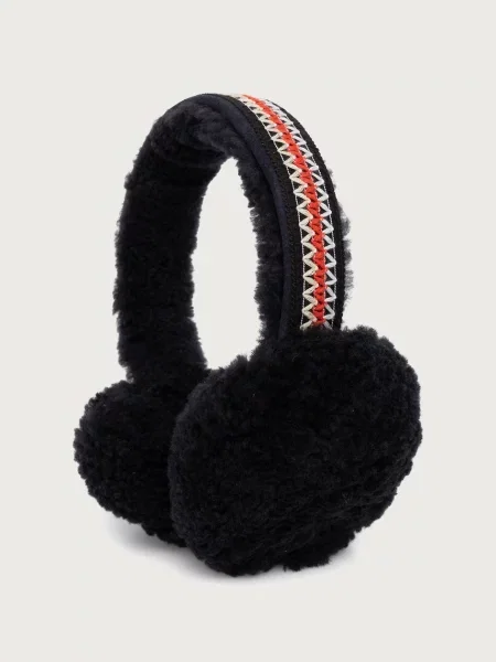 Ursuleț de pluș căciulă Emu Australia de lână negru