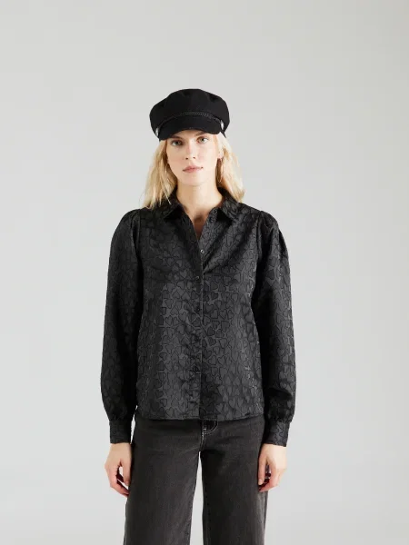 VERO MODA Bluză VIGO' negru