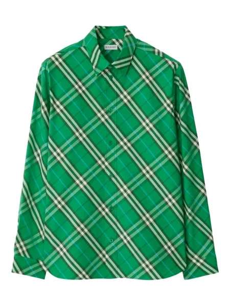 Kockás ing Burberry zöld