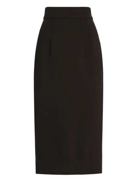 Midi fustă midi Dolce & Gabbana cu talie înaltă negru