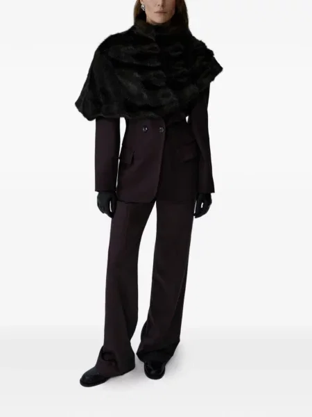 Pantaloni Magda Butrym plisate violet