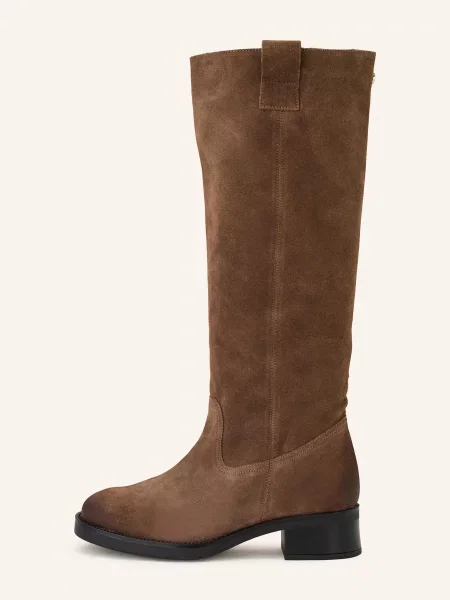 Steve Madden kozaki zamszowe Banner na płaskim brązowy