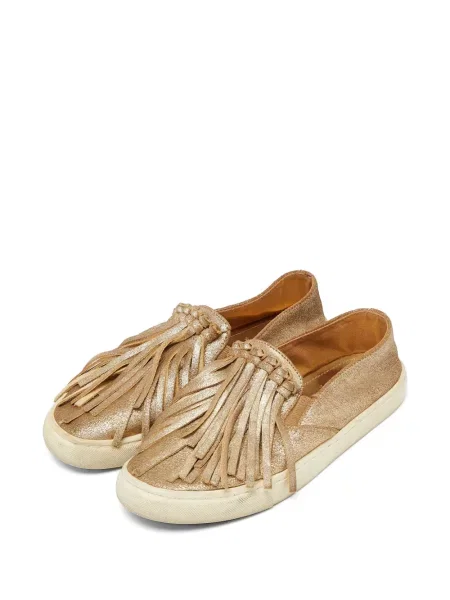 Κιλότα Tory Burch με κρόσσια σουέτ slip-on