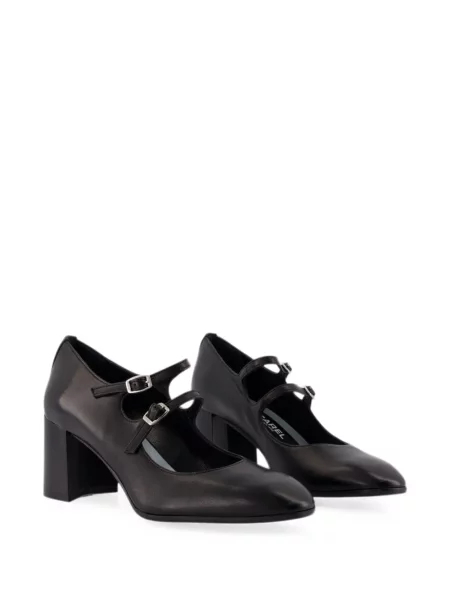 Pantofi cu toc Carel Paris cu cataramă cu bretele negru