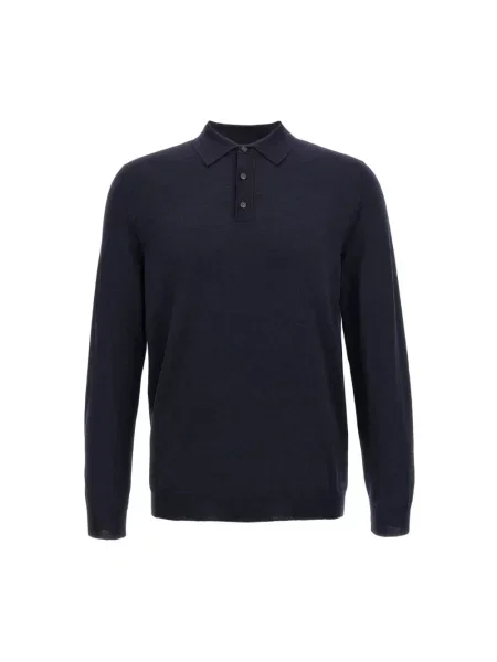 Sweter Zanone wełniany niebieski