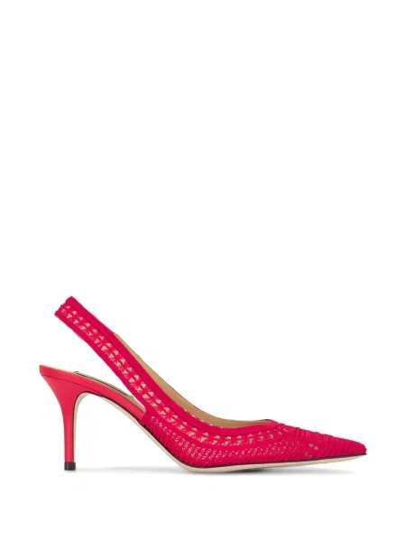 Pantofi cu toc Arteana tricotate slingback roșu