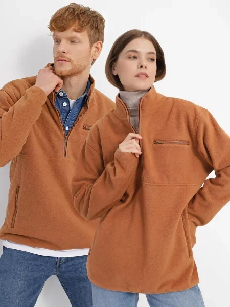 Braska Кофта Унісекс Текстиль коричневий