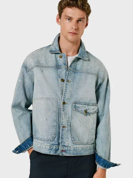 Джинсова куртка Pepe Jeans блакитна