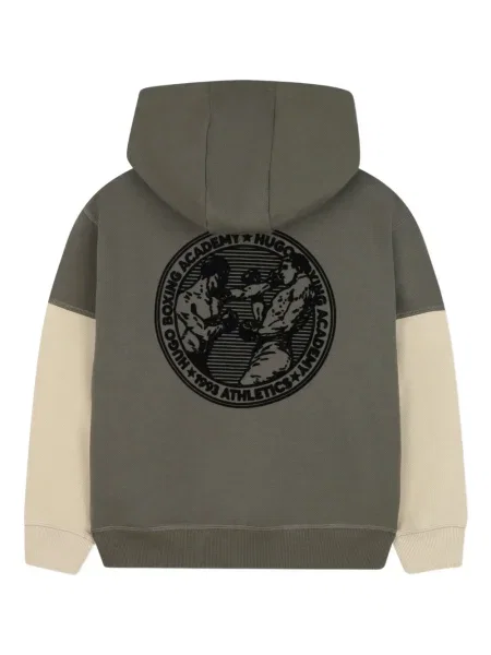 Bluza z kapturem dziecięca Hugo zielona
