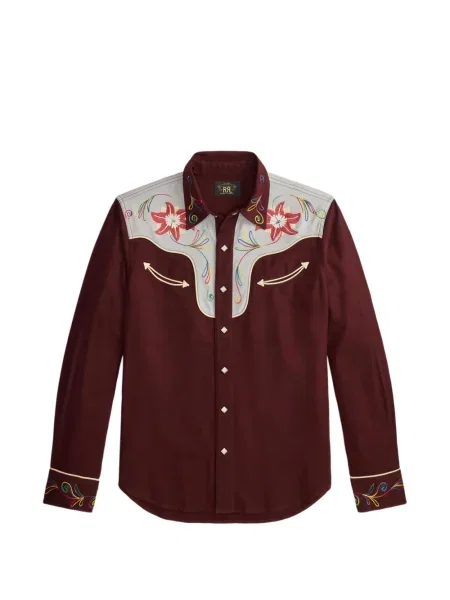 Φλοράλ πουκάμισο Ralph Lauren Rrl κόκκινο