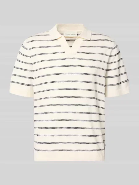 Koszulka polo o kroju regular fit z czystej bawełny Tom Tailor biała