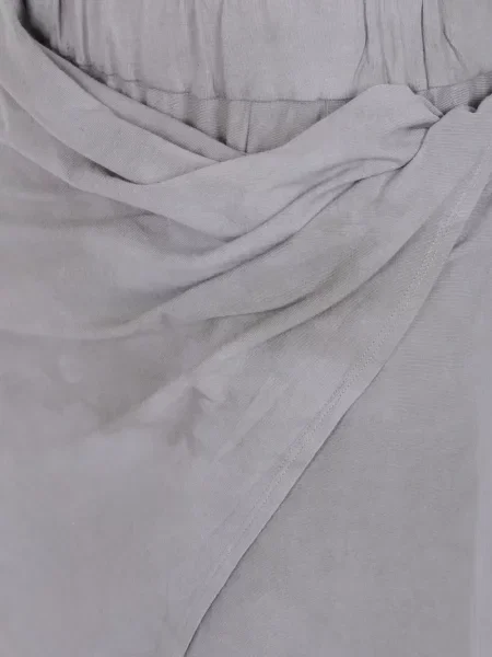 Fustă midi Ziggy Chen drapată plic gri
