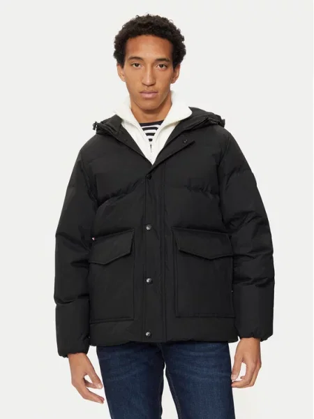 Tommy Hilfiger Pūkinė striukė juoda