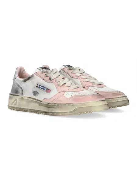 Sneakersy Autry skórzane retro białe