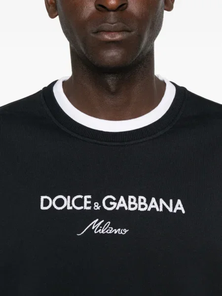 Hanorac Dolce & Gabbana cu broderie albastru