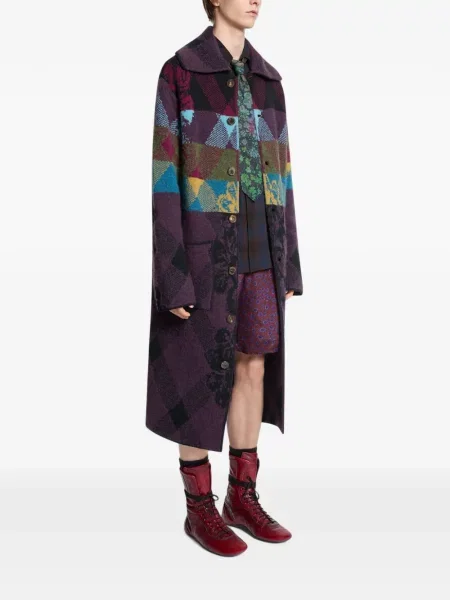 Cardigan Dries Van Noten de lână violet
