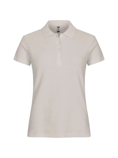 Clique Basic Polo — Stone koszulka polo z bawełny beżowa