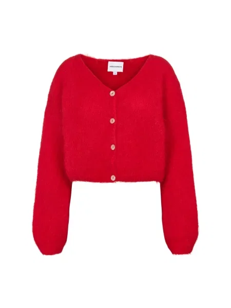 Kardigan Americandreams wełniany czerwony