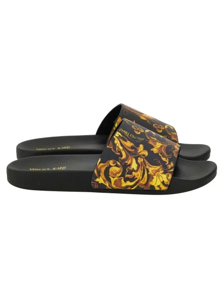 Versace Obuwie Mężczyzna 39 EU Klapki Pool Slides czarny
