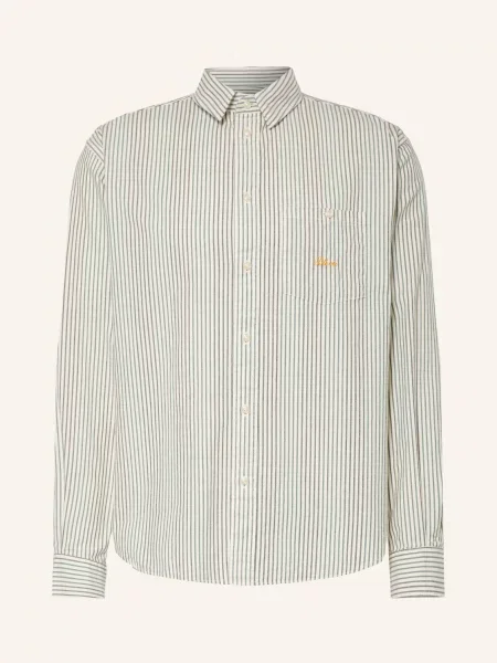 Blkvis Koszula Script Heavy Comfort Fit weiss