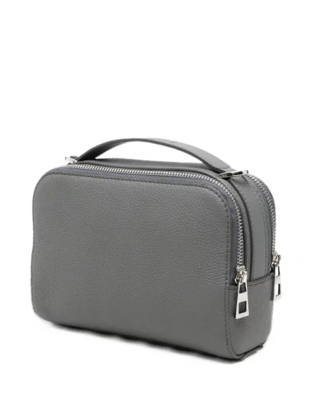 Kožna crossbody torba Loewe siva