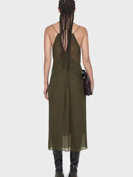 Сукня Allsaints оливкова