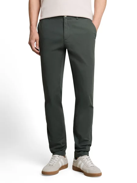 TOM TAILOR Chino nohavice Travis olivová