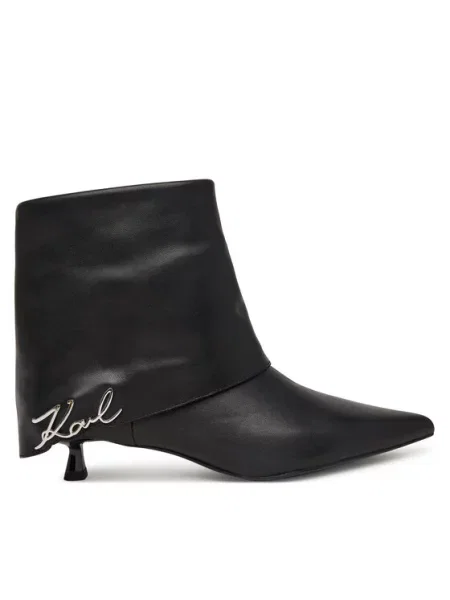 KARL LAGERFELD Bokacsizma fekete