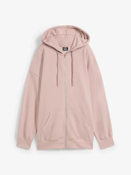 Bluza rozpinana z kapturem szara