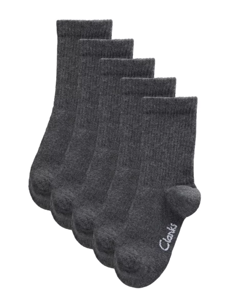 CLARKS Șosete gri închis alb