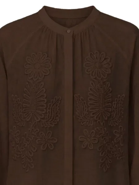 Cămașă Antik Batik evazată maro