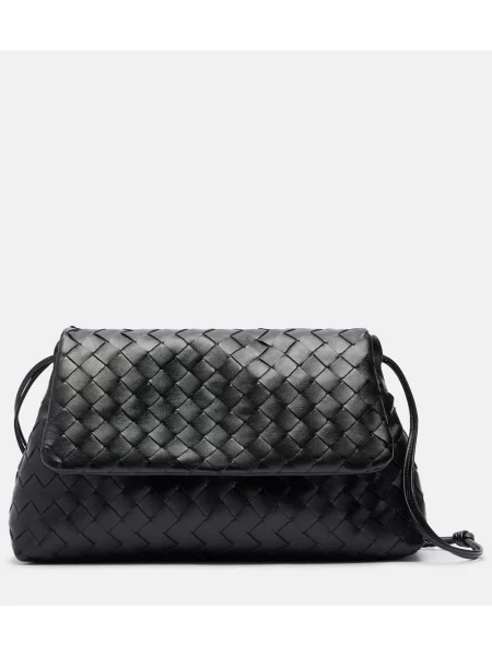 Geanta crossbody Bottega Veneta din piele negru