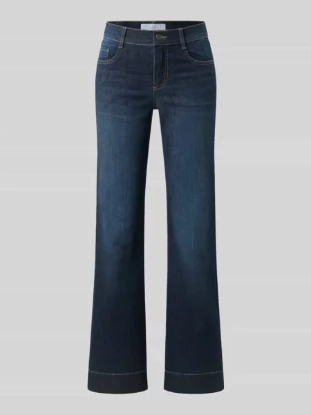 Jeansy Bootcut z mieszanka bawełny model Luna' Angels granatowe