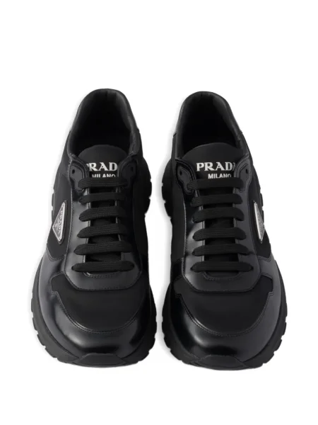 Sneakerși Prada din piele negru