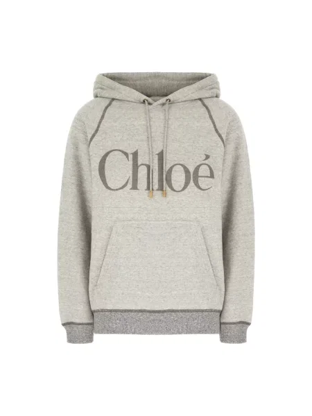 Bluza z kapturem Chloe z kapturem z autografem szara