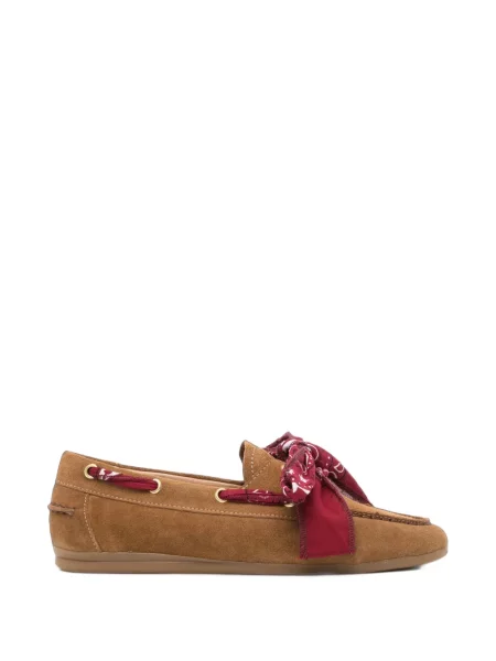 Pantofi loafer Toral Shoes din piele de căprioară maro
