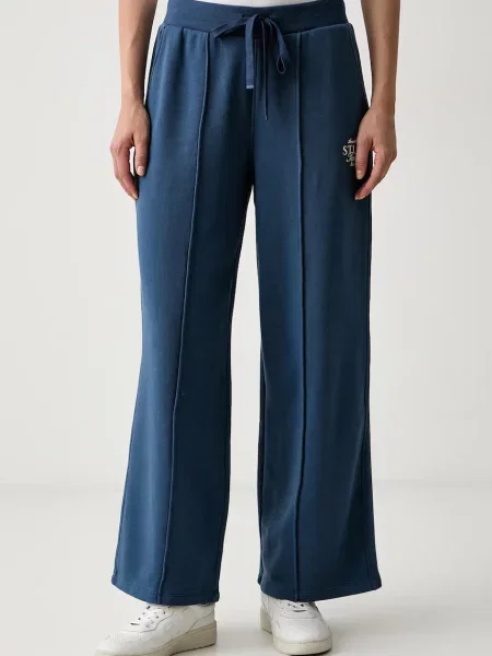 Tommy Hilfiger pantaloni de trening pentru femei cu albastru