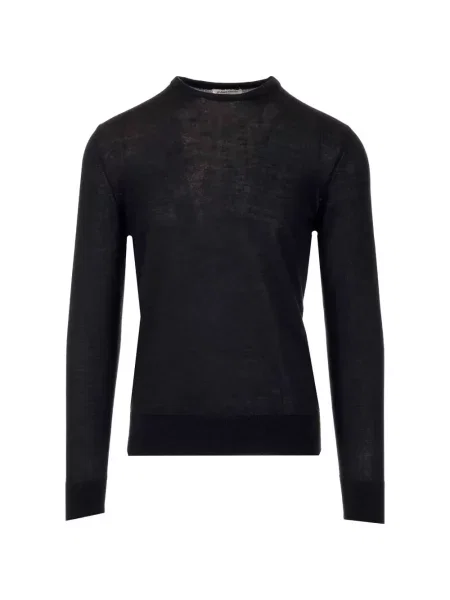 Lung tricou Al Duca D’aosta 1902 cu decolteu rotund negru
