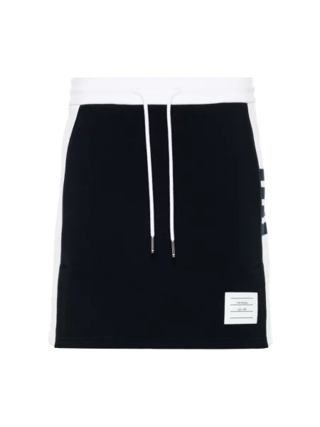 Spódnica mini Thom Browne klasyczna niebieska